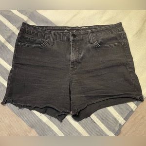 Seven7 black denim shorts, size 12